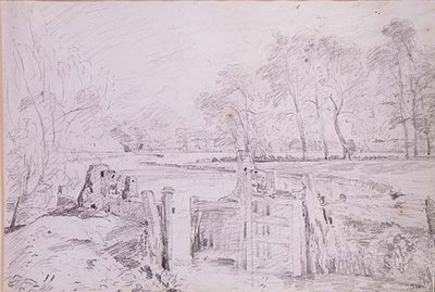 En lås på Stouren av John Constable
