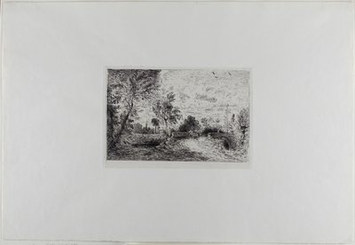 En gammel bro ved Salisbury av John Constable