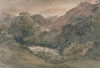 Borrowdale, Evening after a Fine Day, 1. oktober av John Constable