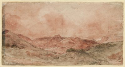 Bow Fell og Langdale Pikes av John Constable