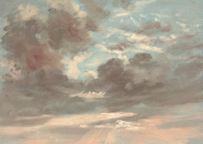 Skystudie: Stormfull solnedgang av John Constable