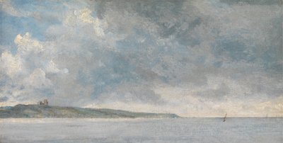 Kystscene med klipper av John Constable