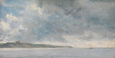 Kystscene med klipper, ca. 1814. av John Constable