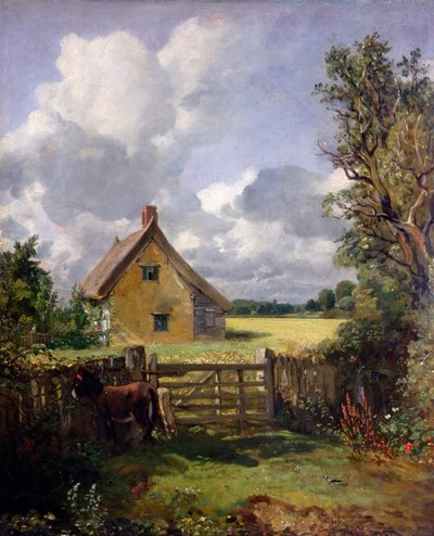 'Hytte i en kornåker', 1833 av John Constable