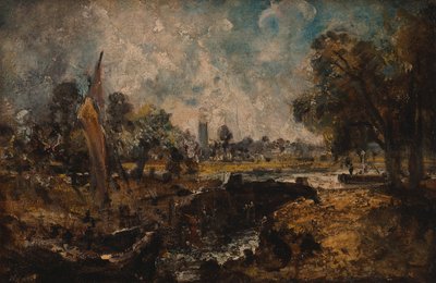 Dedham Lock, 1819 til 1820. av John Constable