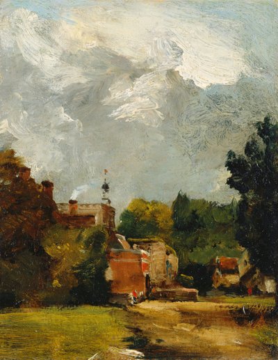 Østre Bergholt kirke, 1809. av John Constable