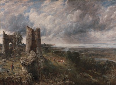 Hadleigh Castle, Themsens munning - morgen etter en stormfull natt av John Constable
