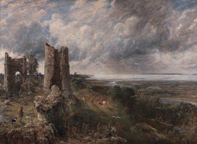 Hadleigh Castle, Themsens munning - Morgen etter en stormfull natt, 1829. av John Constable