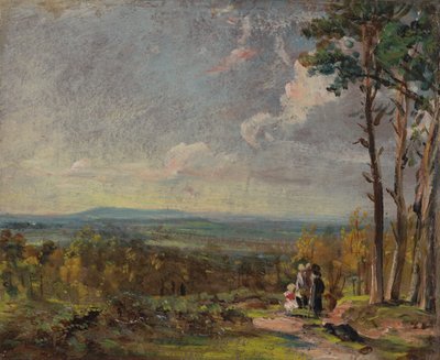 Hampstead Heath ser mot Harrow av John Constable