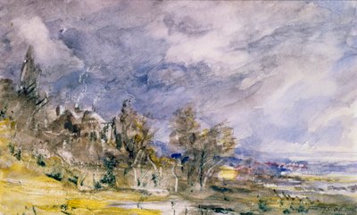 Hampstead Heath fra nær Well Walk, 1834 av John Constable