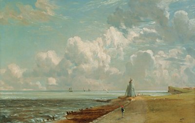 Harwich, The Low Lighthouse og Beacon Hill, ca. 1820 (olje på lerret) av John Constable
