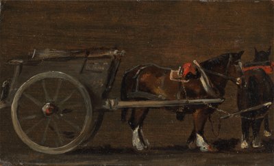 Hest og kjerre, ca. 1814. av John Constable