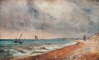 Hove Beach, med fiskebåter, c1824 av John Constable