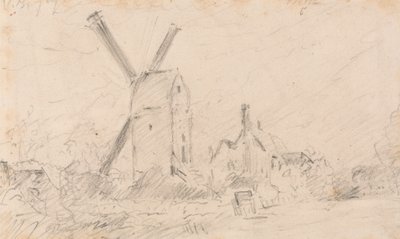 Landskap med vindmølle av John Constable