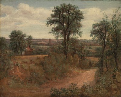 Lane nær Dedham av John Constable