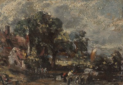 Skisse for "The Haywain" av John Constable