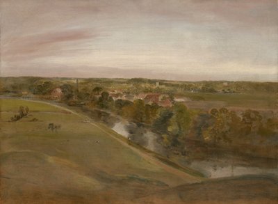 Stratford Saint Mary fra Coombs, ca. 1800 av John Constable
