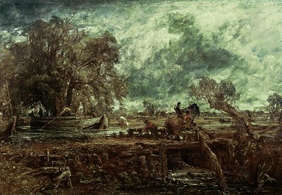 Studie for The Leaping Horse, ca. 1825 av John Constable