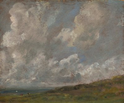 Studie av skyer over et landskap, ca. 1821-22 av John Constable