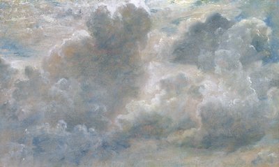 Study of Cumulus Clouds, 1822 (olje på papir lagt på lerret) av John Constable