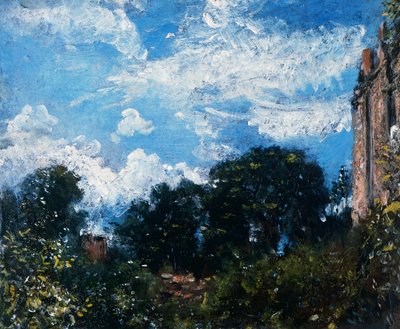 Studie av himmel og trær (olje på lerret) av John Constable