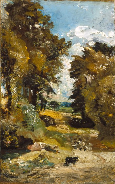 The Cornfield (olje på lerret) av John Constable