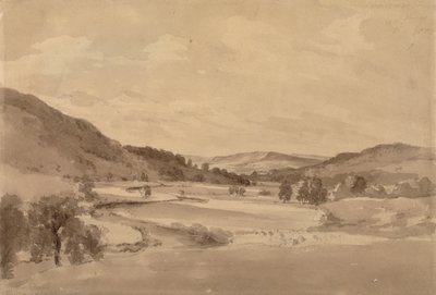 Derwent Valley med Chatsworth i det fjerne av John Constable