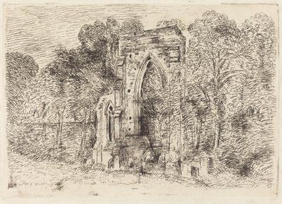 Ruinene av Netley Abbey av John Constable