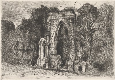 Ruinene av Netley Abbey av John Constable