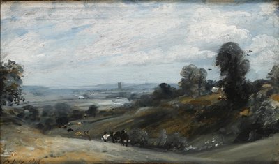 The Vale of Dedham fra Langham, 1812 av John Constable