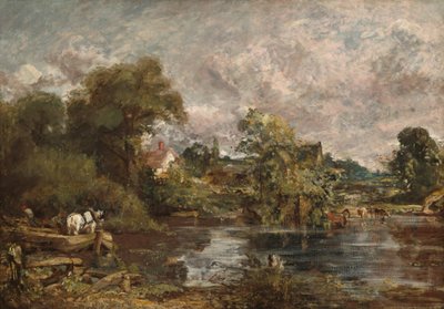 Den hvite hesten, 1818-1819. av John Constable