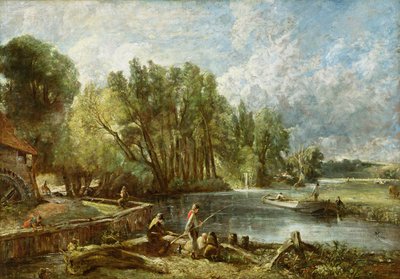 The Young Waltonians - Stratford Mill, ca. 1819-25 av John Constable