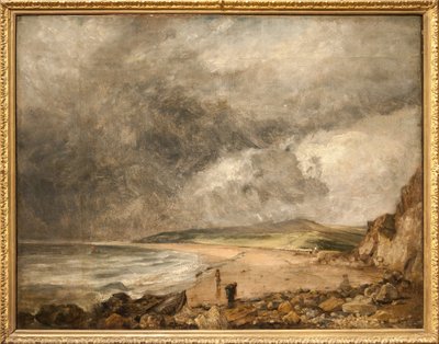 Weymouth Bay Approaching Storm (olje på lerret) av John Constable