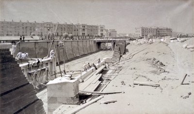 Hampstead Road Bridge, fra Camden-siden, 11. august 1836 (penn og blekk og vask på papir) av John Cooke Bourne