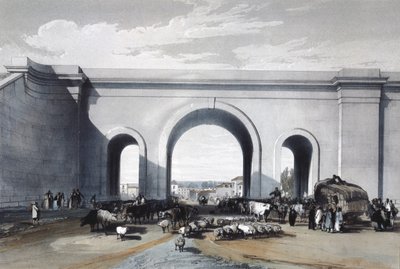 Railway Bridge ved Chippenham, Wiltshire, 1846 av John Cooke Bourne