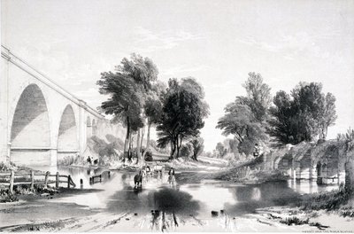 Viadukt over elven Blythe, London & Birmingham Railway, 1839 av John Cooke Bourne