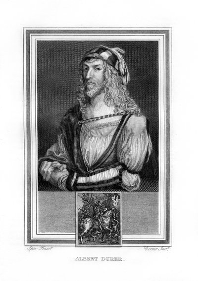Albert Durer , tysk nordrenessansemaler og gravør, 1825. av John Corner