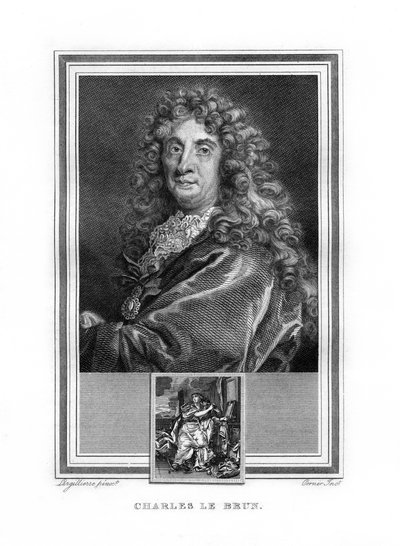 Charles le Brun , fransk maler fra barokktiden, 1825. av John Corner