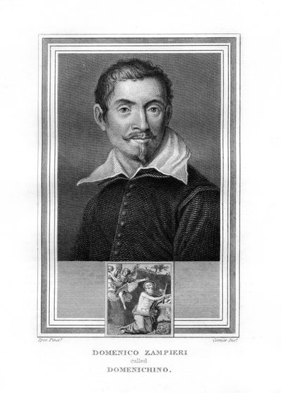 Domenichino , italiensk barokkmaler, 1825. av John Corner