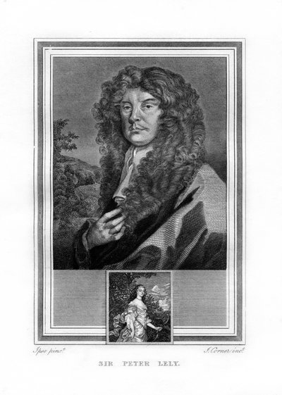 Sir Peter Lely, nederlandskfødt engelsk barokkmaler, 1825. av John Corner