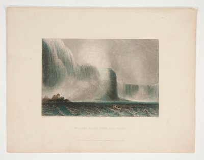 Niagara Falls from the Ferry, illustrasjon for Nathaniel Parker Willis av John Cousen