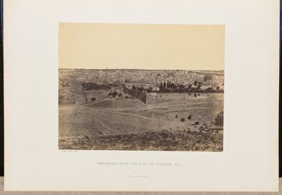 Jerusalem fra veien til Betania, nr. 1 av John Cramb