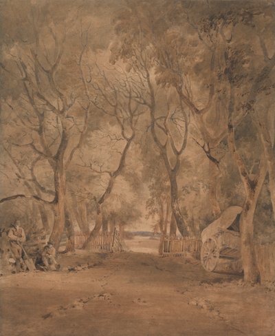 Inngang til Earlham Park, nær Norwich av John Crome