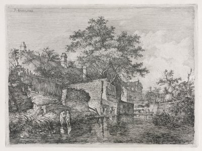 Forsiden av New Mills, 1813. av John Crome