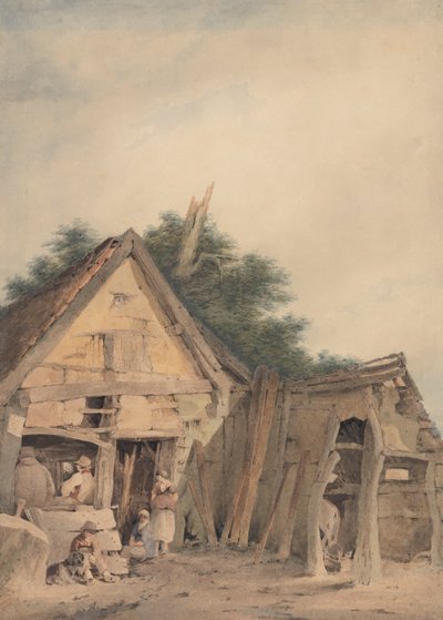 The Blacksmith's Shop, Hingham av John Crome