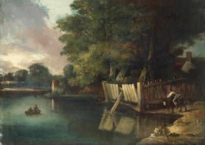 Watering Place, Heigham (olje på lerret) av John Crome
