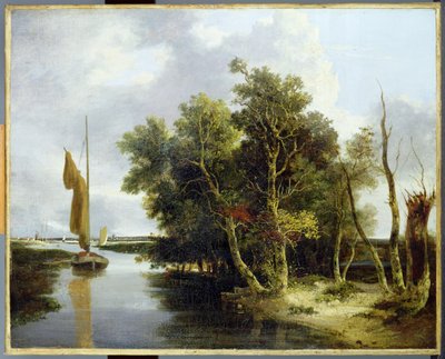 Wherries on the Yare (olje på lerret) av John Crome
