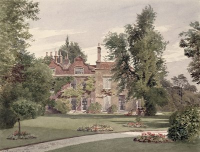 Sidevisning av Raleigh House, Brixton Hill, Lambeth, 1887 av John Crowther