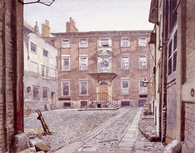 Sir Christopher Wrens hus, Botolph Lane, London, 1886 av John Crowther
