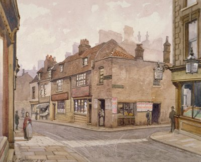 The Angel offentlige hus, Bermondsey, London, 1887 av John Crowther